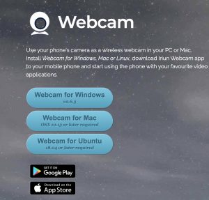 descargar iphone webcam obs